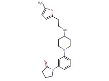 1-[3-(4-{[2-(5-methyl-2-furyl)ethyl]amino}-1-piperidinyl)phenyl]-2-pyrrolidinone