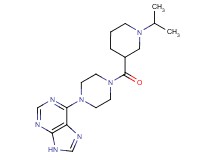 6-{4-[(1-isopropyl-3-piperidinyl)carbonyl]-1-piperazinyl}-9H-purine