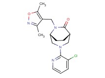 (1S*,5R*)-3-(3-chloropyridin-2-yl)-6-[(3,5-dimethylisoxazol-4-yl)methyl]-3,6-diazabicyclo[3.2.2]nonan-7-one
