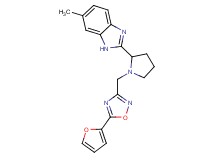 2-(1-{[5-(2-furyl)-1,2,4-oxadiazol-3-yl]methyl}-2-pyrrolidinyl)-6-methyl-1H-benzimidazole