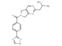 2-isobutyl-6-[4-(1H-1,2,4-triazol-3-yl)benzoyl]-6,7-dihydro-5H-pyrrolo[3,4-d]pyrimidine
