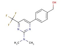 {4-[2-(dimethylamino)-6-(trifluoromethyl)pyrimidin-4-yl]phenyl}methanol