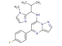 5-(4-fluorophenyl)-N-[2-methyl-1-(1-methyl-1H-imidazol-2-yl)propyl]pyrazolo[1,5-a]pyrimidin-7-amine