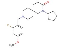 2-cyclopentyl-9-(2-fluoro-4-methoxybenzyl)-2,9-diazaspiro[5.5]undecan-3-one