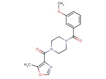 1-(3-methoxybenzoyl)-4-[(5-methyl-1,3-oxazol-4-yl)carbonyl]piperazine