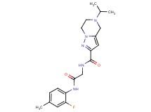 N-{2-[(2-fluoro-4-methylphenyl)amino]-2-oxoethyl}-5-isopropyl-4,5,6,7-tetrahydropyrazolo[1,5-a]pyrazine-2-carboxamide
