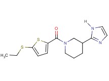 1-{[5-(ethylthio)-2-thienyl]carbonyl}-3-(1H-imidazol-2-yl)piperidine