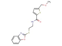 N-[2-(1,3-benzoxazol-2-ylthio)ethyl]-5-(methoxymethyl)thiophene-2-carboxamide