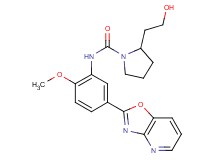2-(2-hydroxyethyl)-N-(2-methoxy-5-[1,3]oxazolo[4,5-b]pyridin-2-ylphenyl)pyrrolidine-1-carboxamide