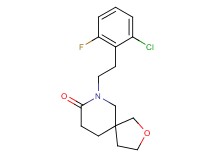 7-[2-(2-chloro-6-fluorophenyl)ethyl]-2-oxa-7-azaspiro[4.5]decan-8-one