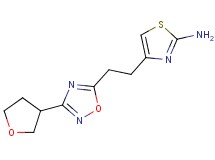 4-{2-[3-(tetrahydrofuran-3-yl)-1,2,4-oxadiazol-5-yl]ethyl}-1,3-thiazol-2-amine