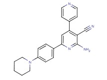 2-amino-6-(4-piperidin-1-ylphenyl)-4,4'-bipyridine-3-carbonitrile