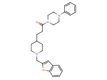 1-{3-[1-(1-benzofuran-2-ylmethyl)-4-piperidinyl]propanoyl}-4-phenylpiperazine