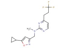 N-[(5-cyclopropylisoxazol-3-yl)methyl]-N-methyl-4-(3,3,3-trifluoropropyl)pyrimidin-2-amine