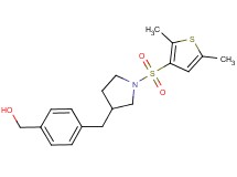 [4-({1-[(2,5-dimethyl-3-thienyl)sulfonyl]pyrrolidin-3-yl}methyl)phenyl]methanol