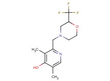 3,5-dimethyl-2-{[2-(trifluoromethyl)-4-morpholinyl]methyl}-4-pyridinol