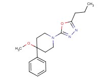4-methoxy-4-phenyl-1-(5-propyl-1,3,4-oxadiazol-2-yl)piperidine