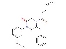 5-benzyl-1-(3-methoxyphenyl)-4-(4-pentenoyl)-2-piperazinone