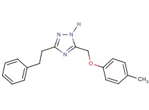5-[(4-methylphenoxy)methyl]-3-(2-phenylethyl)-1H-1,2,4-triazole