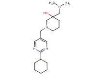 1-[(2-cyclohexyl-5-pyrimidinyl)methyl]-3-[(dimethylamino)methyl]-3-piperidinol