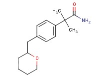 2-methyl-2-[4-(tetrahydro-2H-pyran-2-ylmethyl)phenyl]propanamide