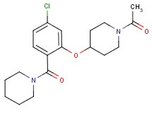 1-acetyl-4-[5-chloro-2-(piperidin-1-ylcarbonyl)phenoxy]piperidine