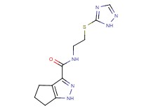 N-[2-(1H-1,2,4-triazol-5-ylthio)ethyl]-1,4,5,6-tetrahydrocyclopenta[c]pyrazole-3-carboxamide