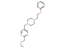 2-(methoxymethyl)-5-{[4-(2-phenoxyethyl)-1-piperazinyl]methyl}pyrimidine