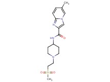 6-methyl-N-{1-[2-(methylsulfonyl)ethyl]-4-piperidinyl}imidazo[1,2-a]pyridine-2-carboxamide
