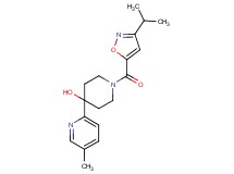 1-[(3-isopropylisoxazol-5-yl)carbonyl]-4-(5-methylpyridin-2-yl)piperidin-4-ol