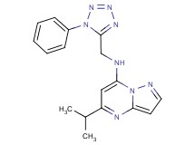 5-isopropyl-N-[(1-phenyl-1H-tetrazol-5-yl)methyl]pyrazolo[1,5-a]pyrimidin-7-amine