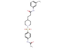 3-(1-{[4-(acetylamino)phenyl]sulfonyl}-4-piperidinyl)-N-(3-methylphenyl)propanamide