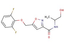5-[(2,6-difluorophenoxy)methyl]-N-(2-hydroxy-1-methylethyl)isoxazole-3-carboxamide