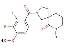 2-(2,3-difluoro-4-methoxybenzoyl)-2,7-diazaspiro[4.5]decan-6-one