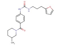 N-[3-(2-furyl)propyl]-N'-{4-[(3-methylpiperidin-1-yl)carbonyl]phenyl}urea