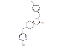 2-(4-chlorobenzyl)-8-[(2-methyl-5-pyrimidinyl)methyl]-2,8-diazaspiro[4.5]decan-3-one