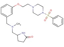 5-{[methyl(3-{2-[4-(phenylsulfonyl)-1-piperazinyl]ethoxy}benzyl)amino]methyl}-2-pyrrolidinone