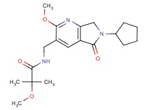 N-[(6-cyclopentyl-2-methoxy-5-oxo-6,7-dihydro-5H-pyrrolo[3,4-b]pyridin-3-yl)methyl]-2-methoxy-2-methylpropanamide