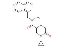 1-cyclopropyl-N-(5-isoquinolinylmethyl)-N-methyl-6-oxo-3-piperidinecarboxamide