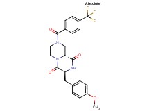 (3S,9aR)-3-(4-methoxybenzyl)-8-[4-(trifluoromethyl)benzoyl]tetrahydro-2H-pyrazino[1,2-a]pyrazine-1,4(3H,6H)-dione