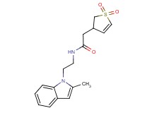 2-(1,1-dioxido-2,3-dihydro-3-thienyl)-N-[2-(2-methyl-1H-indol-1-yl)ethyl]acetamide