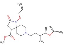 methyl 1-(allyloxy)-8-[3-(5-methyl-2-furyl)butyl]-2-oxo-1,8-diazaspiro[4.5]decane-4-carboxylate