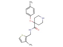4-(4-methylphenoxy)-N-[(3-methyl-2-thienyl)methyl]piperidine-4-carboxamide