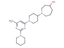 1-[1-(6-methyl-2-piperidin-1-ylpyrimidin-4-yl)piperidin-4-yl]azepan-4-ol