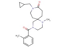 9-(cyclopropylmethyl)-1-methyl-4-(2-methylbenzoyl)-1,4,9-triazaspiro[5.6]dodecan-10-one
