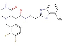 2-[1-(2,3-difluorobenzyl)-3-oxo-2-piperazinyl]-N-[2-(7-methyl-1H-benzimidazol-2-yl)ethyl]acetamide