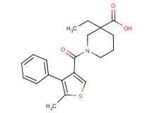 3-ethyl-1-[(5-methyl-4-phenyl-3-thienyl)carbonyl]piperidine-3-carboxylic acid