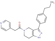 3-(4-propylphenyl)-5-(pyridin-4-ylacetyl)-4,5,6,7-tetrahydro-1H-pyrazolo[4,3-c]pyridine
