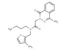 N-butyl-2-(4-methyl-1-oxo-2(1H)-phthalazinyl)-N-[(3-methyl-2-thienyl)methyl]acetamide