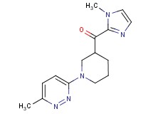 (1-methyl-1H-imidazol-2-yl)[1-(6-methyl-3-pyridazinyl)-3-piperidinyl]methanone